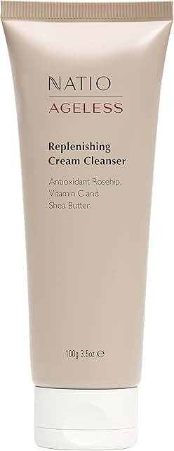 Natio Ageless Replenishing Cream Cleanser 100g product packaging