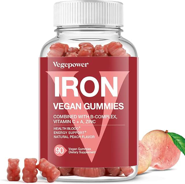 Vegan Iron Gummies with Vitamin C & B Complex product photograph