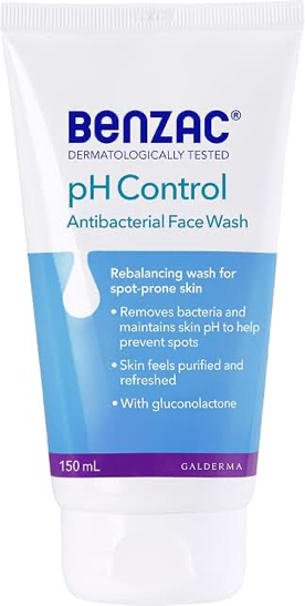 Benzac pH Control Antibacterial Face Wash 150ml product photograph