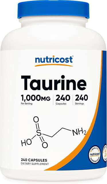 Nutricost Taurine 1,000 mg — 240 Capsules product photograph