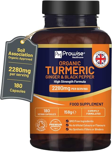 WeightWorld Organic Turmeric 2280mg Capsules product photograph