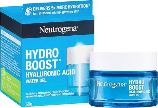 Neutrogena Hydro Boost Hyaluronic Acid Water Gel Face Moisturiser 50g product packaging