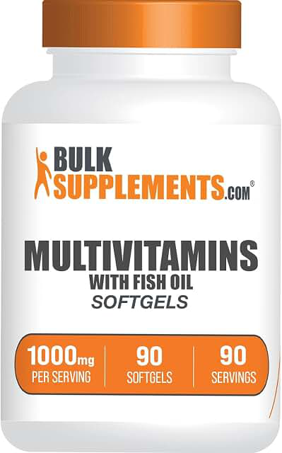BulkSupplements Multivitamin with Fish Oil — 90 Softgels product photograph
