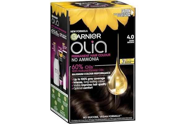 Garnier Olia Hair Colour 4.0 Dark Brown product packaging