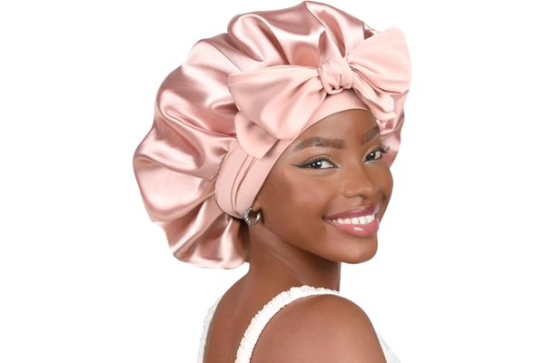 YANIBEST Adjustable Satin Sleep Bonnet product packaging