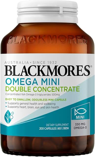 Blackmores Omega Mini Double Concentrate 200 Capsules product photograph