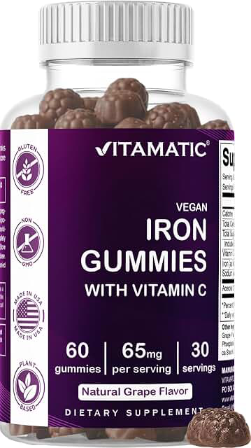Vitamatic Iron Gummies 65 mg — 60 Vegan Gummies product photograph