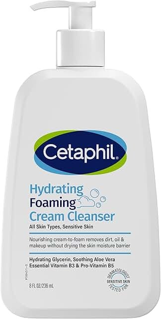 Cetaphil Hydrating Foaming Cream Cleanser 236mL, for Face & Body product packaging