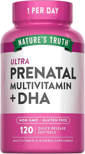Nature’s Truth Prenatal Multivitamin + DHA — 120 Softgels product photograph