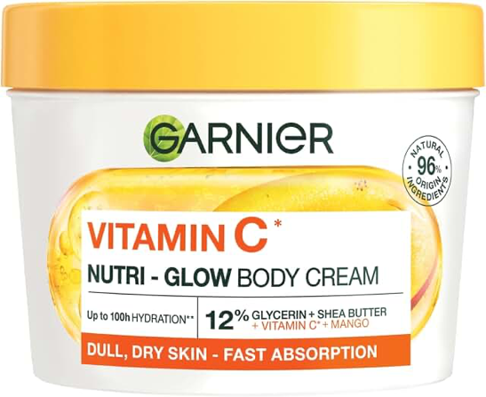 Garnier Vitamin C Nutri-Glow Body Cream Butter 380ml supplied product photo