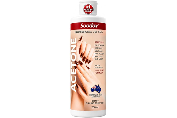 Soodox Acetone Gel Nail Polish Remover 250ml product packaging