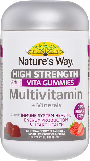 Nature's Way High Strength Adult Vita Gummies Multivitamin + Minerals 65 product photograph