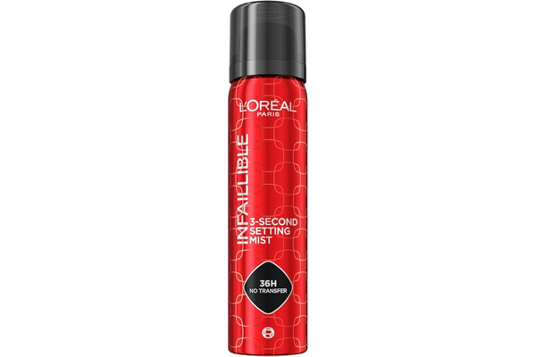 L’Oréal Paris Infallible 3-Second Setting Mist product packaging