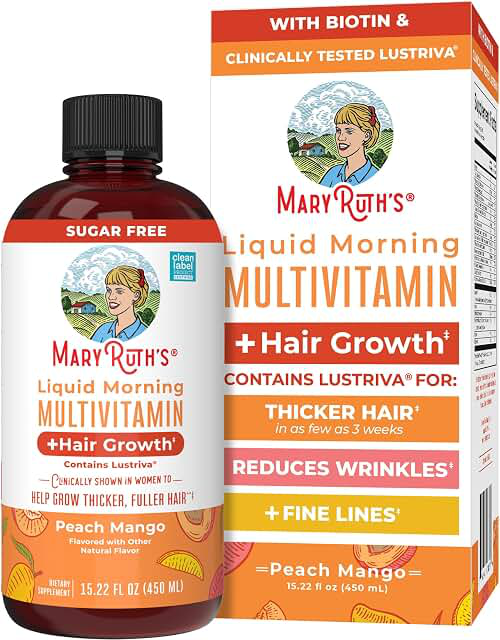 MaryRuth Organics Liquid Multivitamin Lustriva Hair Growth for Women product photograph