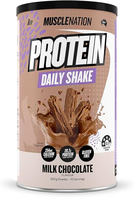 Muscle Nation Daily Shake Milk Chocolate Protein Powder product photograph