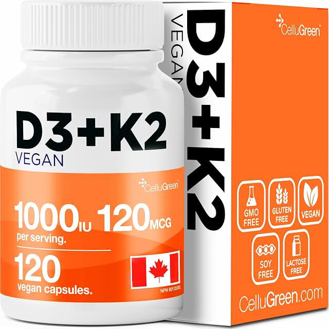 CelluGreen Vitamin K2 + D3 120mcg / 1000IU product photograph