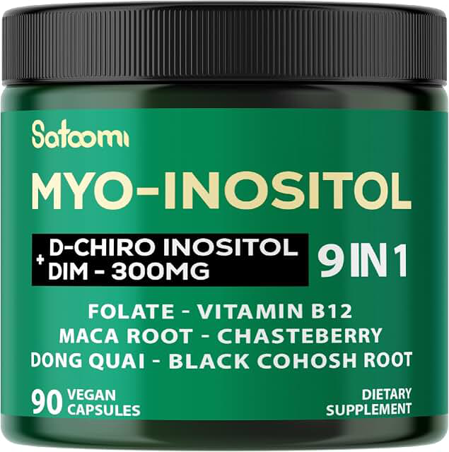 SATOOMI 9-in-1 Myo-Inositol & D-Chiro Inositol Supplement product photograph