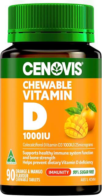 Cenovis Adult Vitamin D3 1000IU 90 Chewable Tablets product photograph