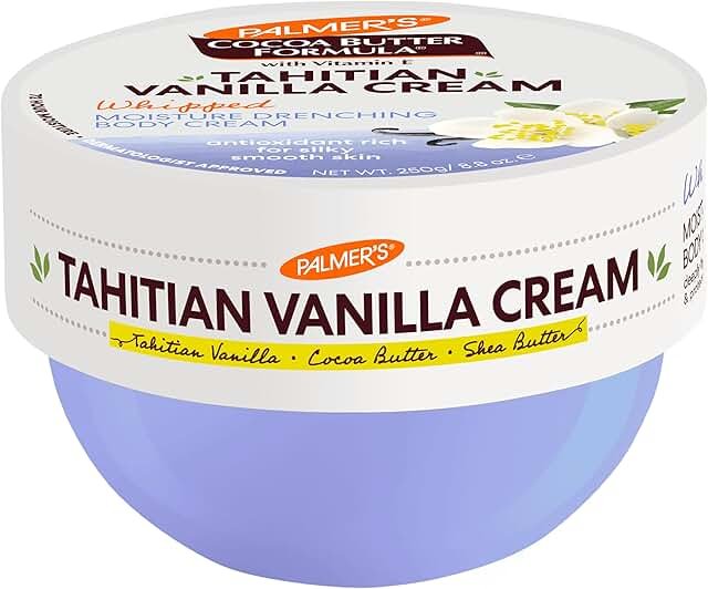 Palmer's Tahitian Vanilla Whipped Body Cream 250g product packaging