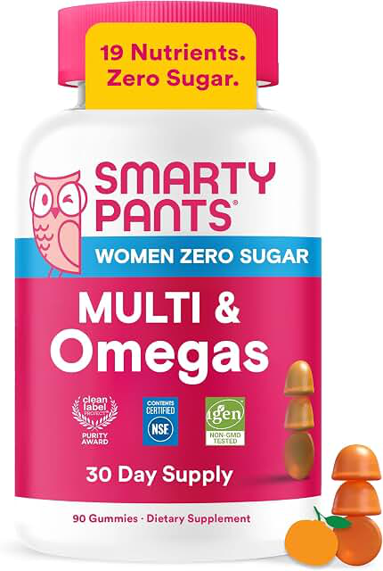 SmartyPants Zero Sugar Women’s Multi & Omegas Gummies product photograph