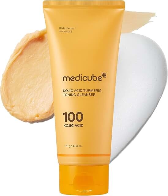 medicube Kojic Acid Turmeric Toning Cleanser 120g product packaging