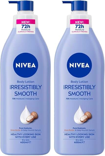 NIVEA Irresistibly Smooth Body Lotion 400ml Pack of 2 supplied product photo