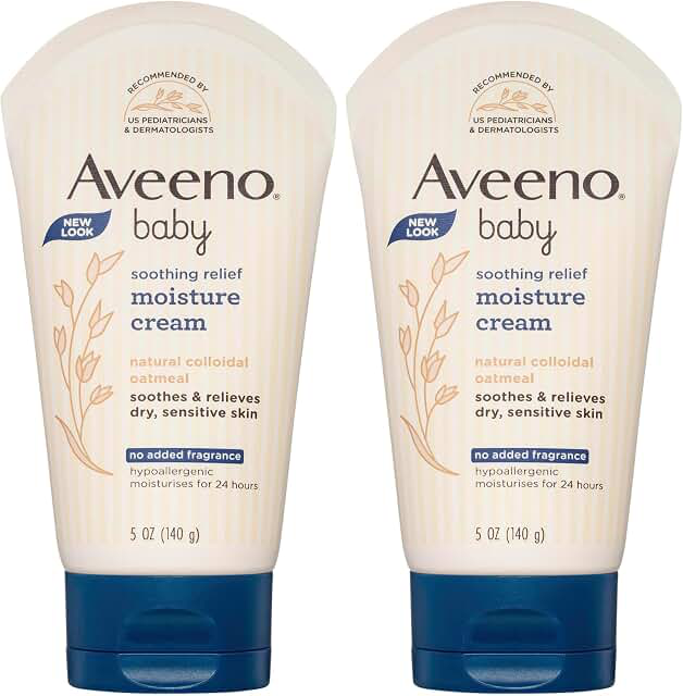 Aveeno Baby Soothing Relief Moisturising Cream 140g Pack of 2 product photo