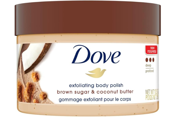 Dove Brown Sugar & Coconut Butter Body Scrub 298g product packaging