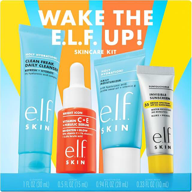 e.l.f. SKIN Wake the e.l.f. Up Travel Set product photograph