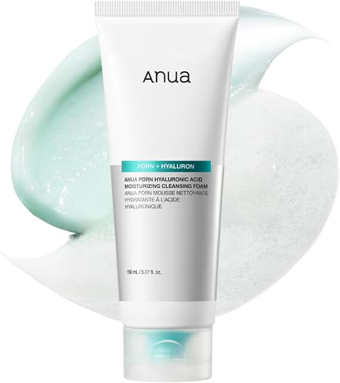 Anua PDRN Hyaluronic Acid Cleansing Foam, 150ml product packaging