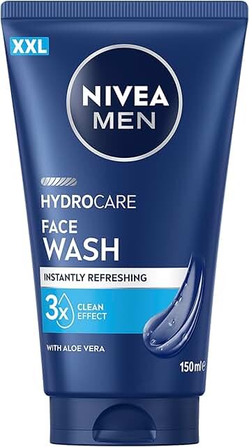 NIVEA MEN Hydrocare XXL Face Wash 150ml, Deep Hydration Cleanser product packaging