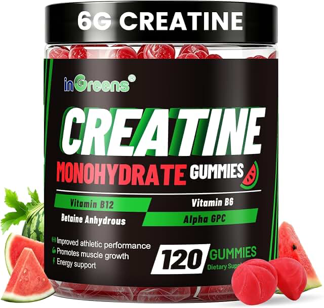 inGreens Creatine Monohydrate Gummies — Watermelon product photograph
