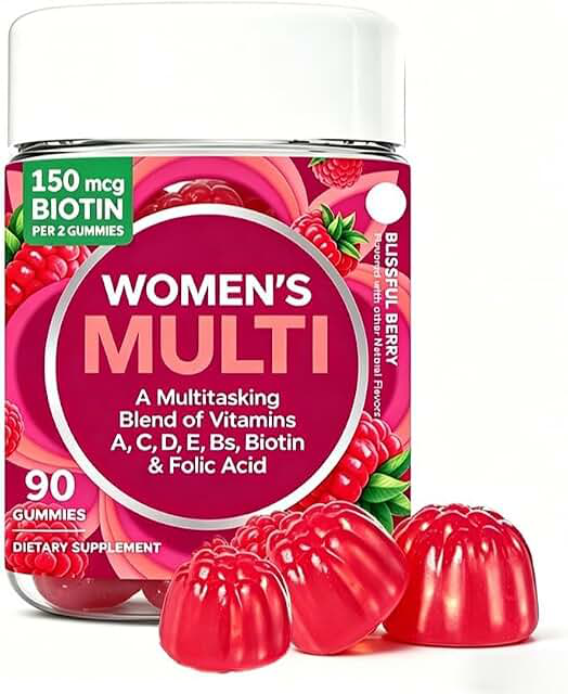 Women’s Multivitamin Gummies with Vitamins A, D, C, E, Biotin & Folate product photograph