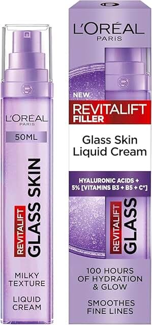 L’Oréal Paris Revitalift Filler Glass Skin Liquid Cream 50ml product packaging
