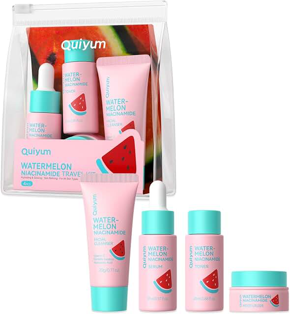 QUIYUM Watermelon Niacinamide Travel Kit 4 Pieces product photograph