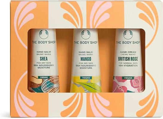 The Body Shop Hand Care Trio Shea, Mango & British Rose 30ml product photograph
