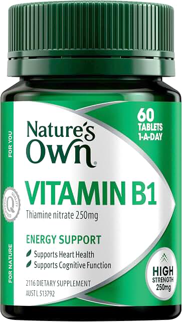 Nature's Own Vitamin B1 250mg 60 Tablets product photograph