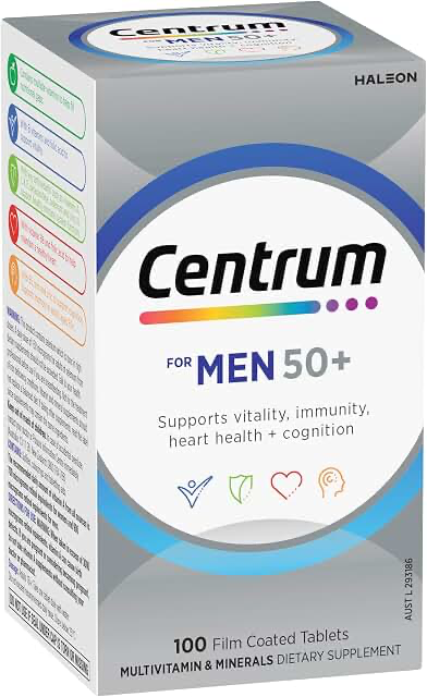 Centrum Men 50+ Multivitamin — 100 Tablets product photograph