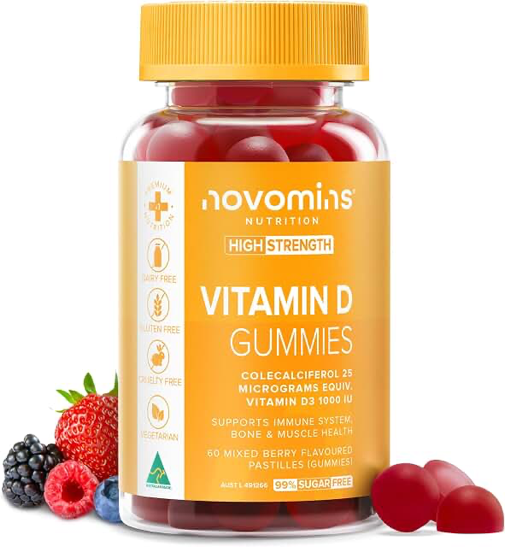 Novomins Vitamin D3 Gummies 1,000 IU product photograph