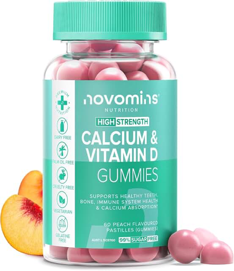 Novomins Calcium 600 mg & Vitamin D Gummies product photograph