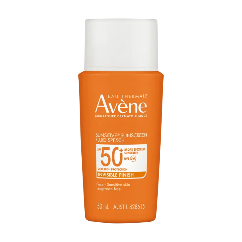 Avène Sunsitive Face Fluid SPF50+ 50ml product pack