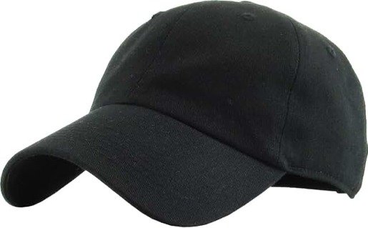 KBETHOS KB-Low Classic Cotton Dad Cap — Black