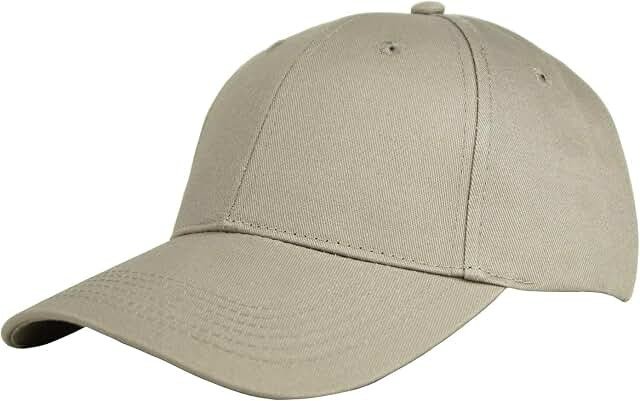 Unisex Plain Cotton Adjustable Baseball Cap