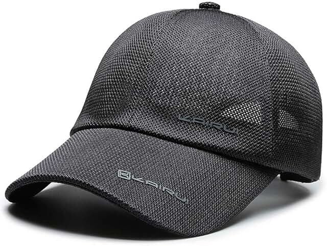Roman Breathable Baseball Cap — Grey