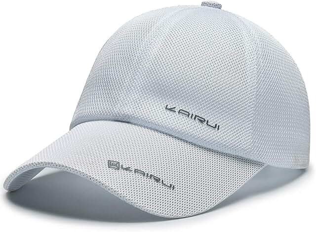 Roman Breathable Baseball Cap — White