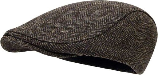 STARANCE Men's Flat Cap Wool Tweed Driving Cap Irish Newsboy Hat