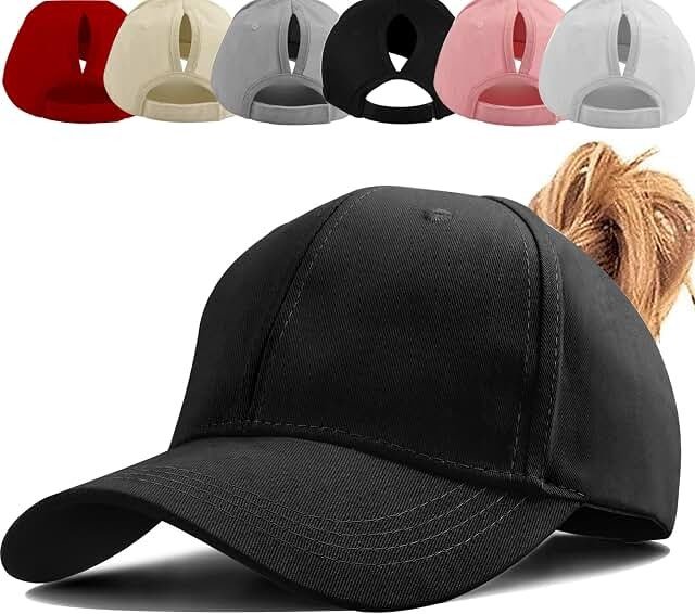 Women’s Adjustable High Ponytail Baseball Cap