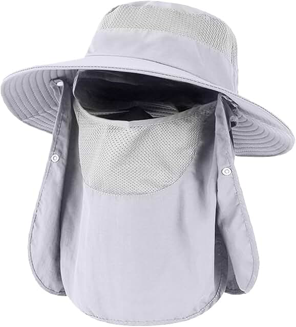H HOME-MART Adult Sun Hat with Neck Flap