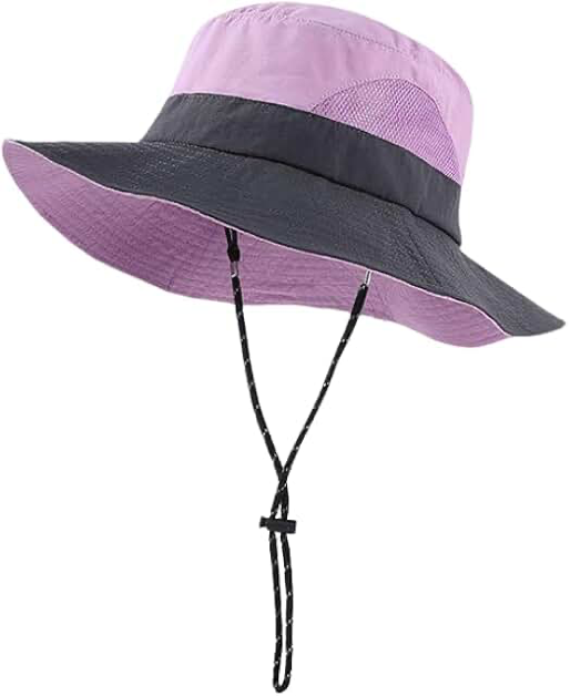 Men’s Bucket Sun Hat — Ponytail Opening, Packable