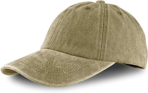 Vintage Washed Cotton Baseball Cap — Khaki